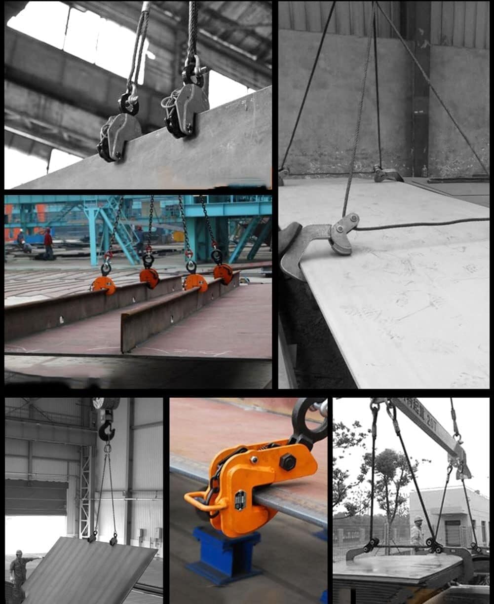 Lifting clamp Heavy-duty Industrial Steel Lifting Vertical Plate Locking Handle Clamp Fixing device(1T)