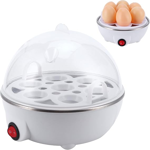 Gavigain Rapid Egg Cooker, 350W Stainless Steel Electric Egg Boiler Multifunctional Mini Eggs Cooker Steamer Poacher for Kitchen Use, Gavigainb6iv7ytw3g