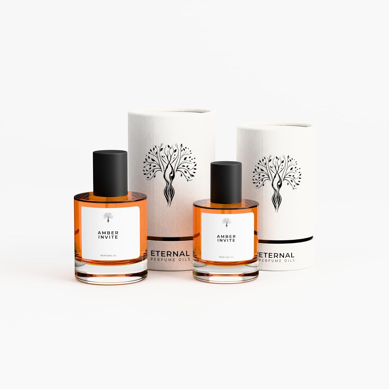 Eternal perfume oils Amber Invite Perfumes for women Alcohol Free Womens Perfume Long Lasting Eau De Parfum 1.69 FL Oz with 1 FL Oz Designer Perfume (Pack of 2)