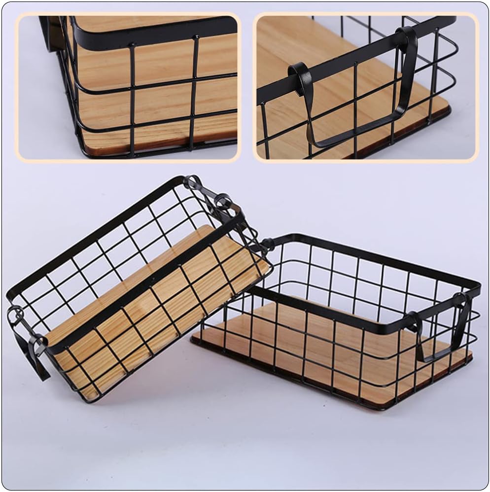 Tiered Fruit Basket Black Storage Basket Iron Fruit Bowl Multi-Purpose Household Storage for Snacks Sweets