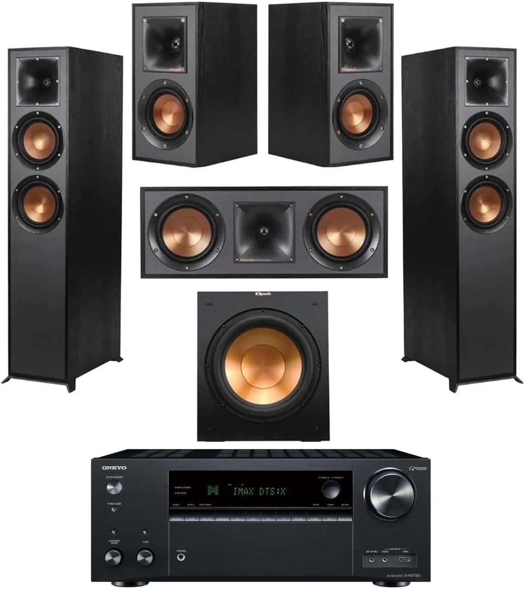 Klipsch Reference Dolby Atmos Home Theater + Onkyo TX-NR7100 9.2-Channel