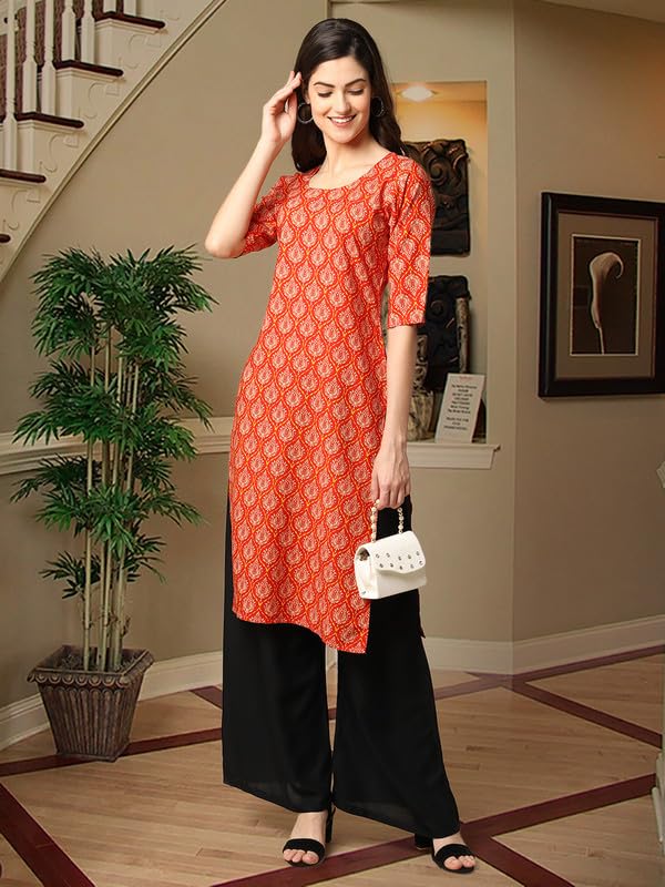 Image of Pinkmint Kurti for Women, Kurta for Women, Kurti, Digital Printed Kurta, Women's Casual Kurta, Kurta Set, Office Wear Kurta, Straight Kurta, Kurta Combo