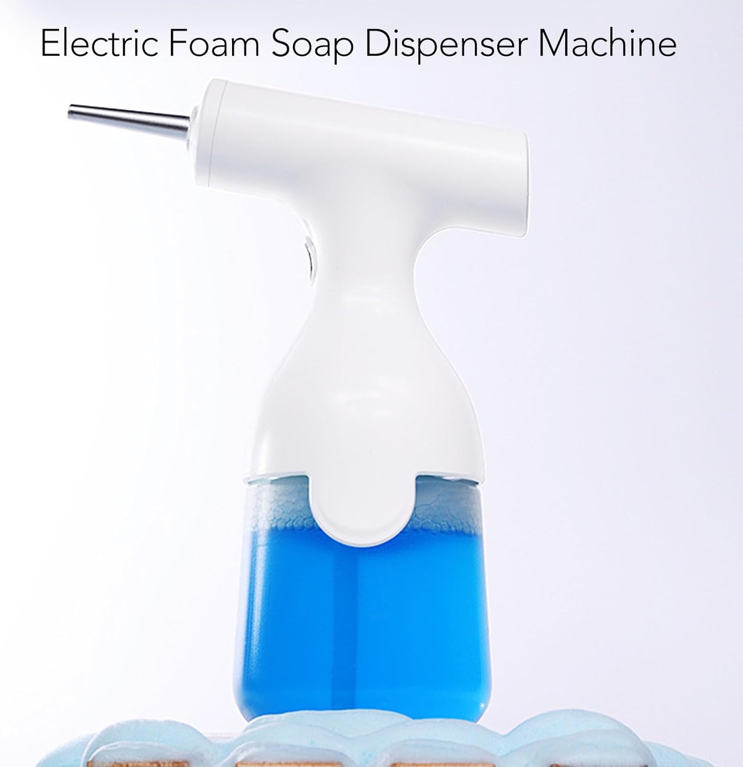 Diydeg Electric Foaming Shampoo Dispenser, 450ml Capacity Automatic Dog Soap Dispenser, Rechargeable Dog Shampoo Foamer for pet Bathing, Bathroom, Kitchen, Toilet Cleaning