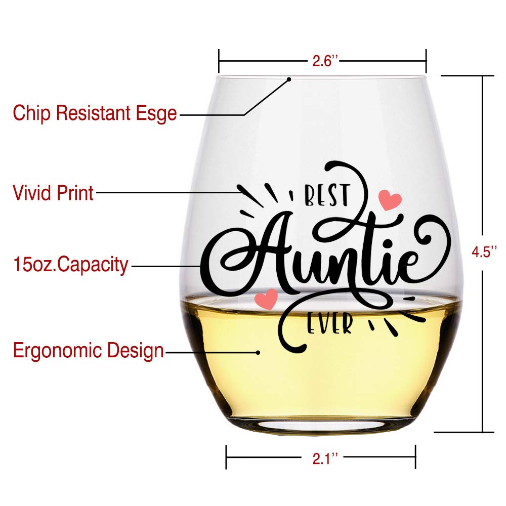 Perfectinsoy Verre à Vin « Best Grandma Ever » Avec Coffret Cadeau, Cadeau Pour Grand-mère, Cadeau Pour Grand-mère, Cadeau D'anniversaire Pour