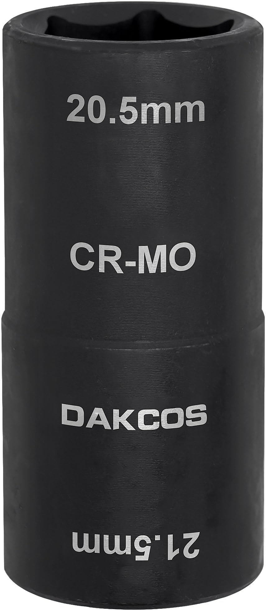 DAKCOS 1/2-inch Drive 20.5 x 21.5 mm Impact Lug Nut Flip Socket DAKCOS 1/2-inch Drive 20.5 x 21.5 mm Impact Lug Nut Flip Socket