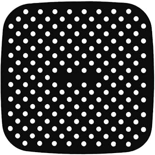 Silikonowe wkładki do frytownic powietrza wielokrotnego użytku 8,5 cala nieprzywierające kwadratowe silikonowe maty do frytownic powietrznych Akcesoria do frytownic powietrznych