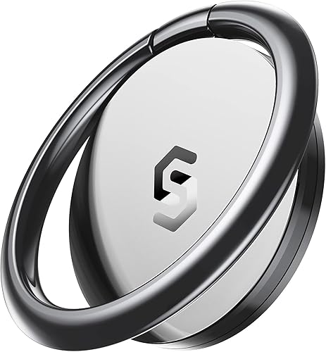 Vista 25 de Syncwire Cell Phone Ring Holder Stand, 360 Degree Rotation Finger Ring Kickstand Polished Metal Phone Grip for Magnetic Car Mount Azul