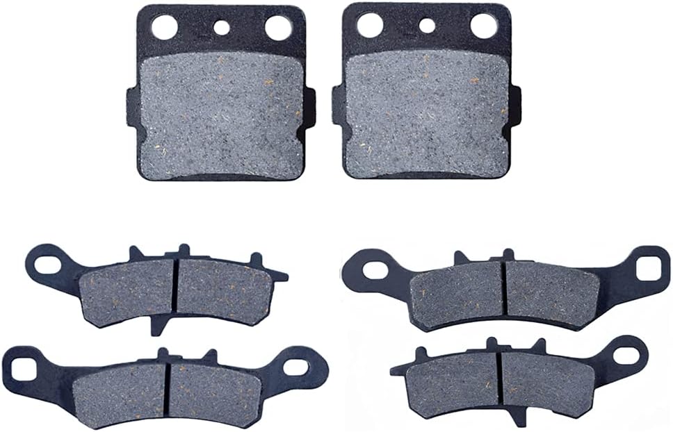 AHL Front and Rear Brake Pad for Kawasaki ATV KFX450R KSF450B KFX450 R KSF450 B 2008 2009 2010 2011 2012 2013 2014 2014 (Semi-metallic)