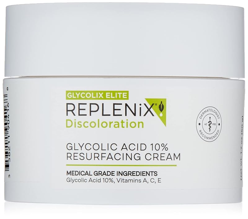 Replenix Creme Facial Hidratante com Ácido Glicólico 10%, 50 mL