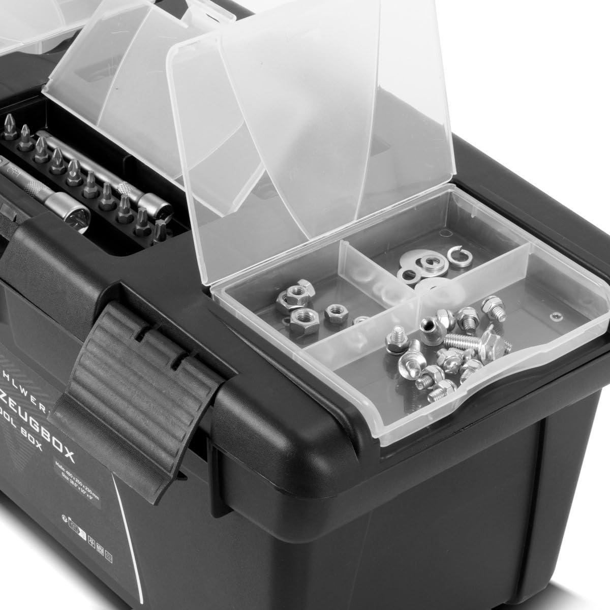 STAHLWERK Toolbox Set 5 leere Werkzeugkisten 5-in-1 Modul-System