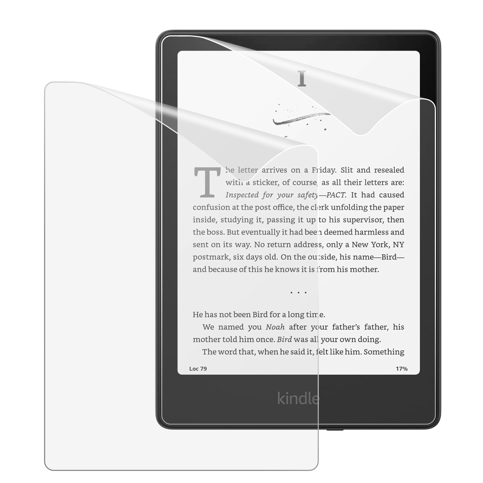MoKo 2x Pellicole Protettive Schermo Opache per Kindle Paperwhite 7" 12ª Gen 2024 & Colorsoft Signature Edition, PET Anti-Riflesso per Boox Go 7, Kobo Libra