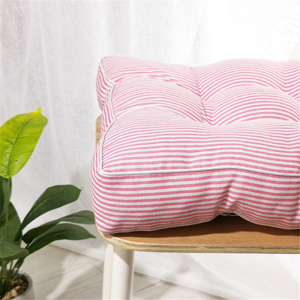 Coussin De Chaise Rond Rembourré - 40 X 40 Cm - Tissu Coton/lin, Motif Chat Japonais - Pour Siège Dur, Bureau, Sol, Voiture - Confort Dos Et Hanches