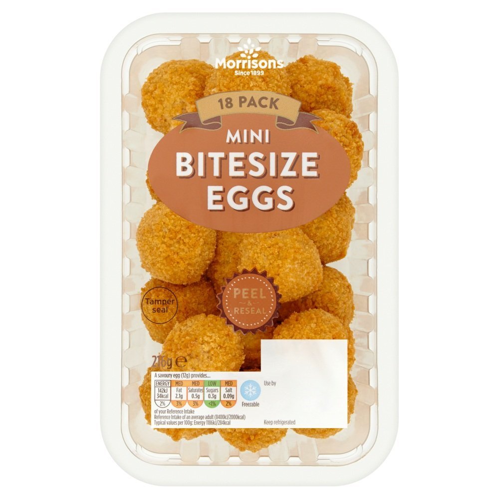 Morrisons 18 Mini Bitesize Eggs 216g