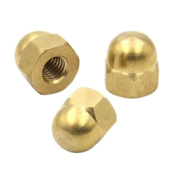 1-20pcs Cover Semicircle Acorn Nut M3 M4 M5 M6 M8 M10 M12 M14 M16 M18 M20 DIN1587 Decorative Dome Head Protection Brass Cap NutsM3 20pcs