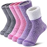 LINEMIN Kids Merino Wool Hiking Socks Boys Girls...