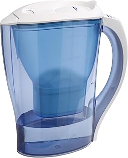 Jarra Filtradora de Agua 2,5L con Filtro Iónico, Reduce Cloro, Cal e Impurezas, Indicador de Cambio, Apta Frigorífico, Agua de Mejor Sabor y pH 7-8