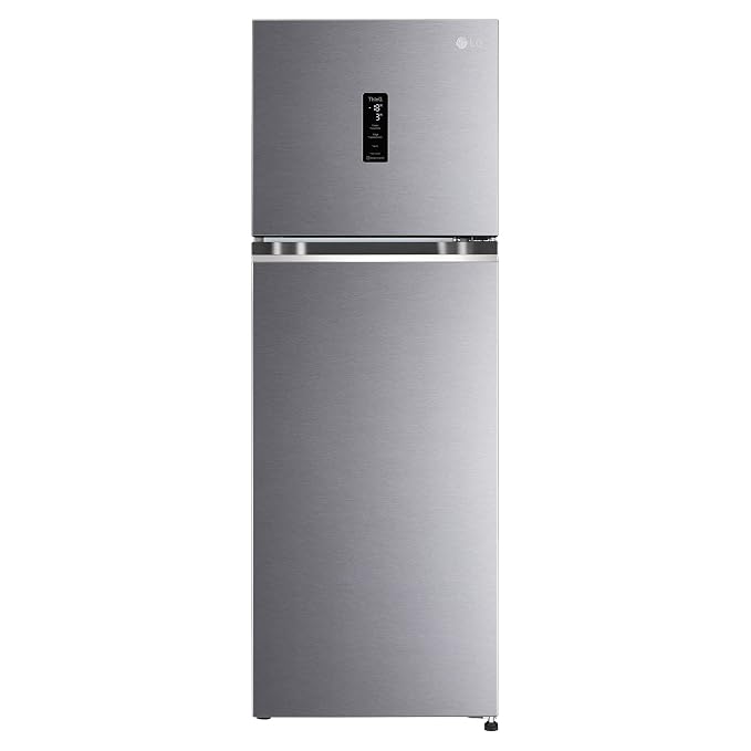 LG 263 L 3 Star Frost-Free Smart Inverter Wi-Fi Double Door Refrigerator (?GL-T262TDSX, Dazzle Steel, Door Cooling+ & Convertible, Gross Volume -263L)