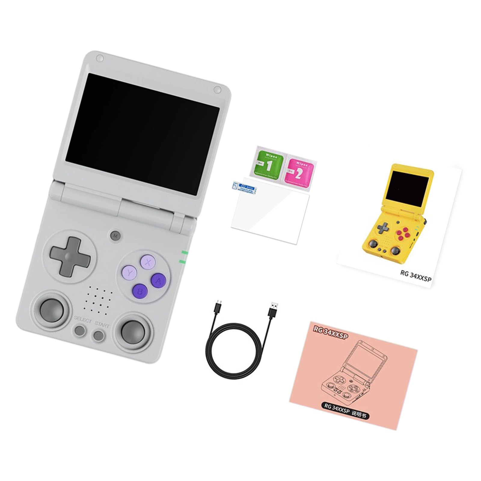 Design portatile pieghevole pieghevole della console di gioco portatile 64GB di Fliptops dell'annata