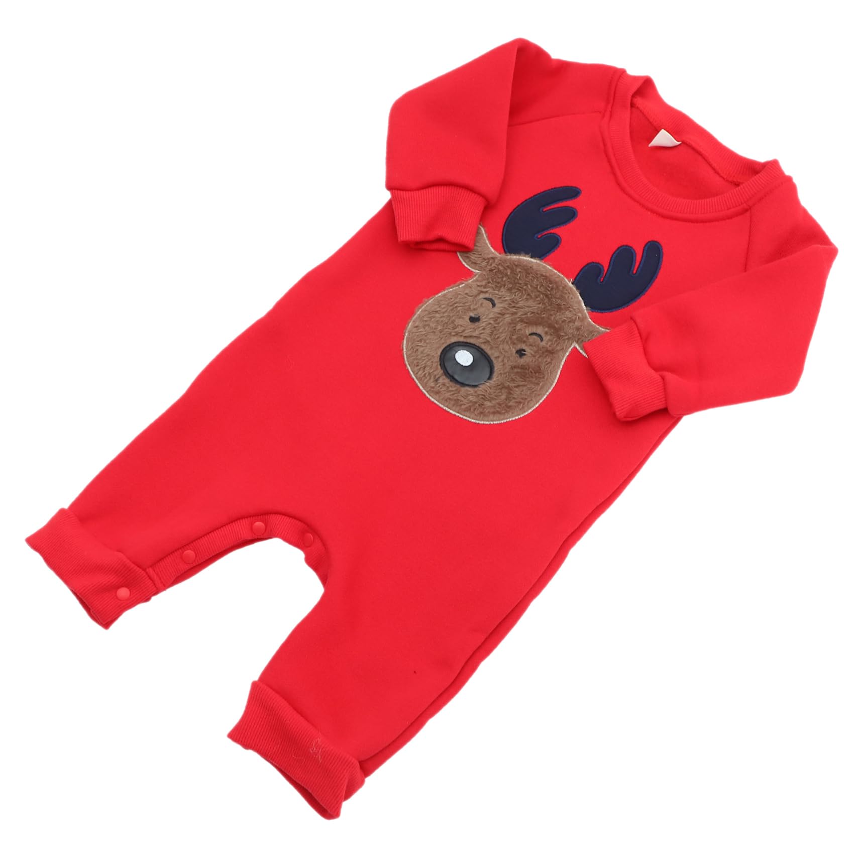 BESPORTBLE Mono Niña Navideño de Terciopelo para Invierno Pijama Unisex de Manga Larga con Diseño de Cómodo y Transpirable para Recién Nacidos Fiestas de Navidad