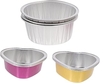 GLEAVI Wax Melting Bowl Mini Tools Heat Tool Mini Containers Removable Waxing Pot Replacement Wax Pot Waxing Kit Tool Aluminum Foil Melting Small Bowl Wax Melting Utensils Wax Bowls 9pcs