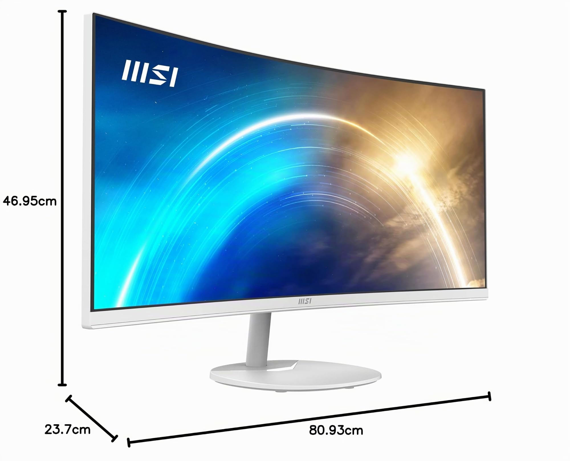 Pro MP341CQW monitor piatto per PC 86,4 cm (34") 3440 x 1440 Pixel UltraWide Quad HD Bianco