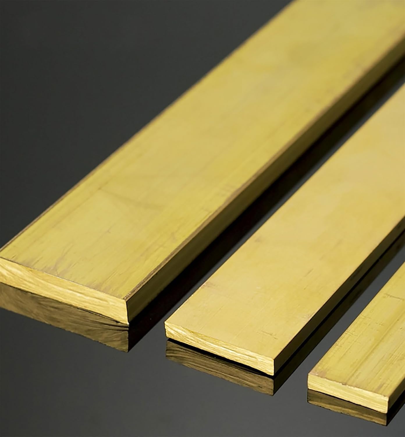 Barra Piatta in Ottone Massiccio, Spessore 5 mm, Lunghezza 500 Striscia in, Materiale del componente(60mm)