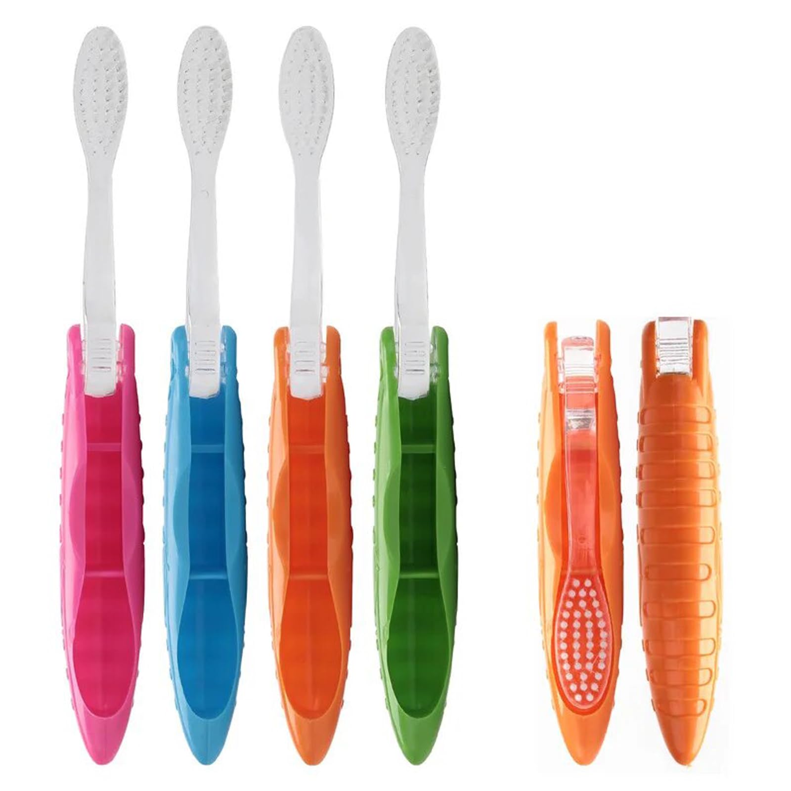 SpiderJuice Adult Creative Folding Medium Soft Bristles Camping Outdoor Hiking Adventure Travel Pocket Size Oral Care Cleaning Manual Toothbrush (Pack Of 4, Random Color),Multicolour (B07FBPRGX5) Amazon Price History, Amazon Price Tracker