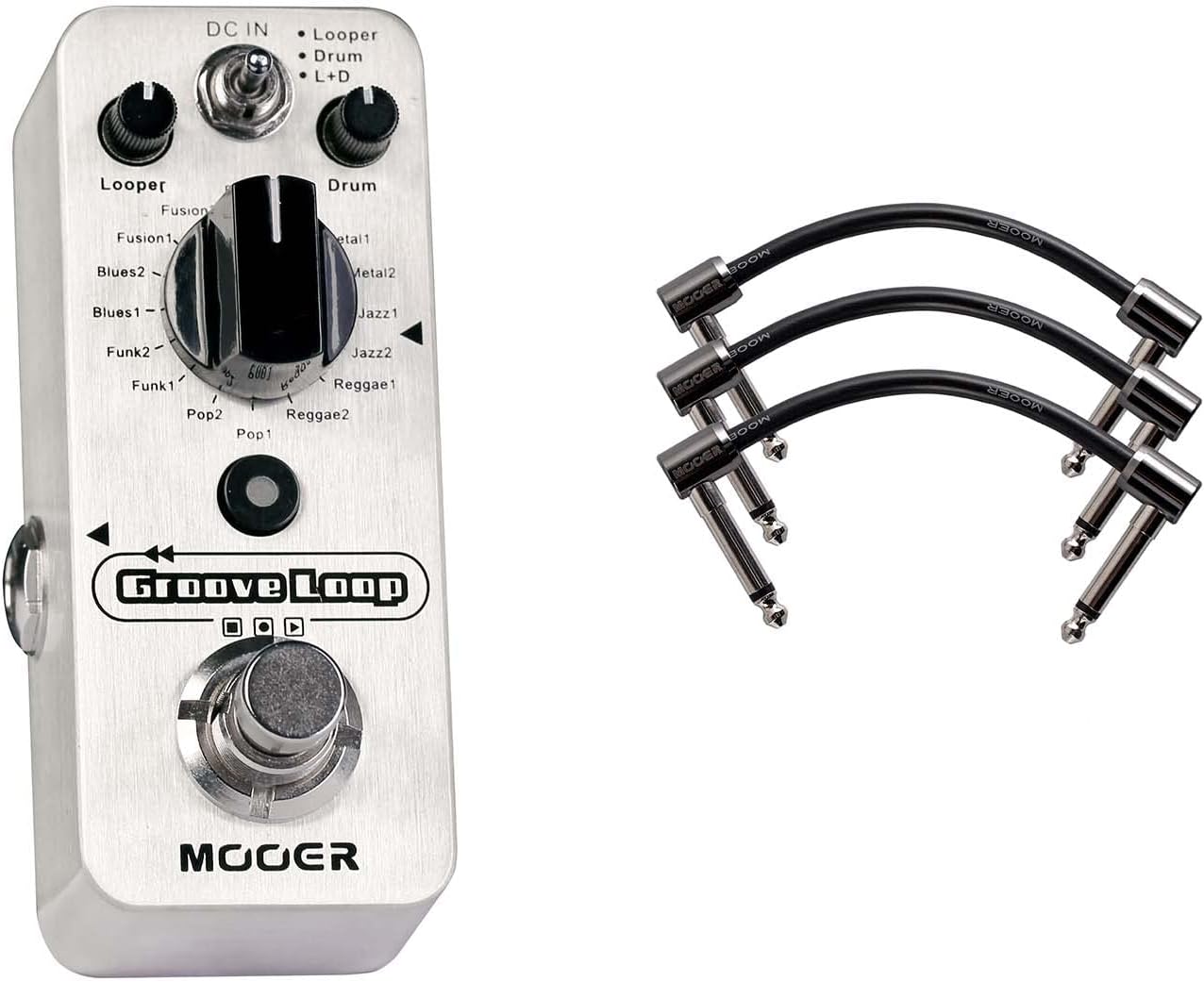 MOOER Guitar Looper Drum Machine Pedal Groove Loop Drum