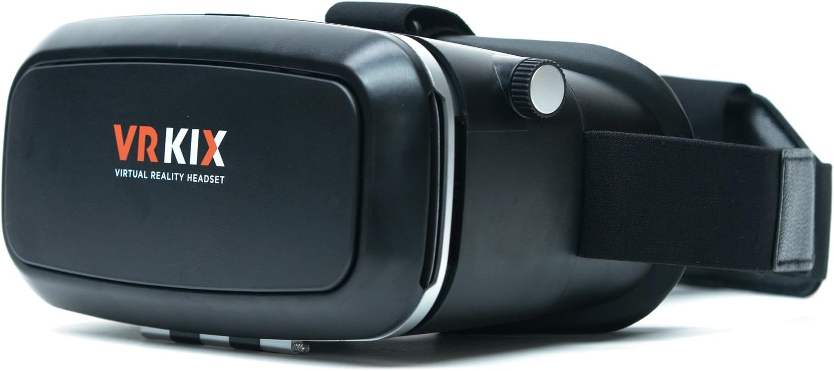 VRKiX Virtual Reality 3D Glasses, VR Headset for 360 Degree Viewing in Smartphone, Compatible with Google Cardboard app, Black