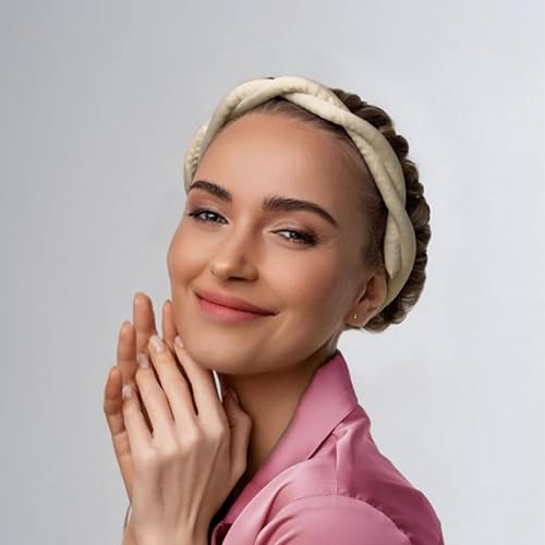 Miniatura 7 de 5 diademas de seda sin calor, rizador de ondas finas encriptadas, alargado y suave, sin calefacción, adecuado para cabello medio a largo, dorado