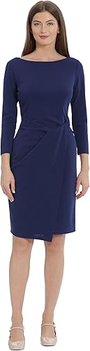 Maggy London Women's Twist Waist Detail Crepe Sheath Dress Office Workwear Caree