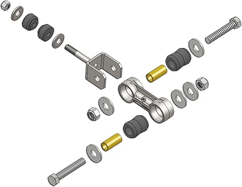 Miniatura 2 de Barra estabilizadora BD Diesel 1032050, juego de articulación de extremo con diseño de doble eje incluido. barra estabilizadora con juego de