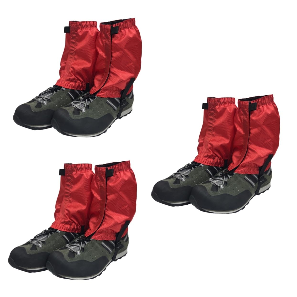 Kisangel 3 Paires Guêtres De Chaussures De Randonnée Couvre-Chaussure Guêtres De Bottes De Neige Guêtres Anti-déchirure Couverture De Guêtre De Jambe Démarrage Désert Voyage Amulette