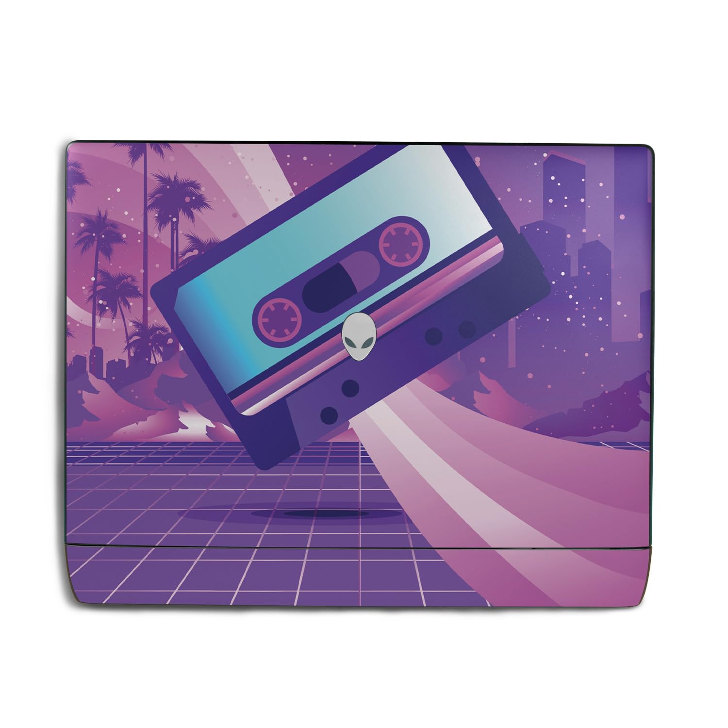 Laptop Skin Compatible with Alienware 18 Area-51 (2025) - 80s Cassette - Premium 3M Vinyl Protective Wrap Decal Cover - Easy to Apply | Crafted in The USA by MightySkins