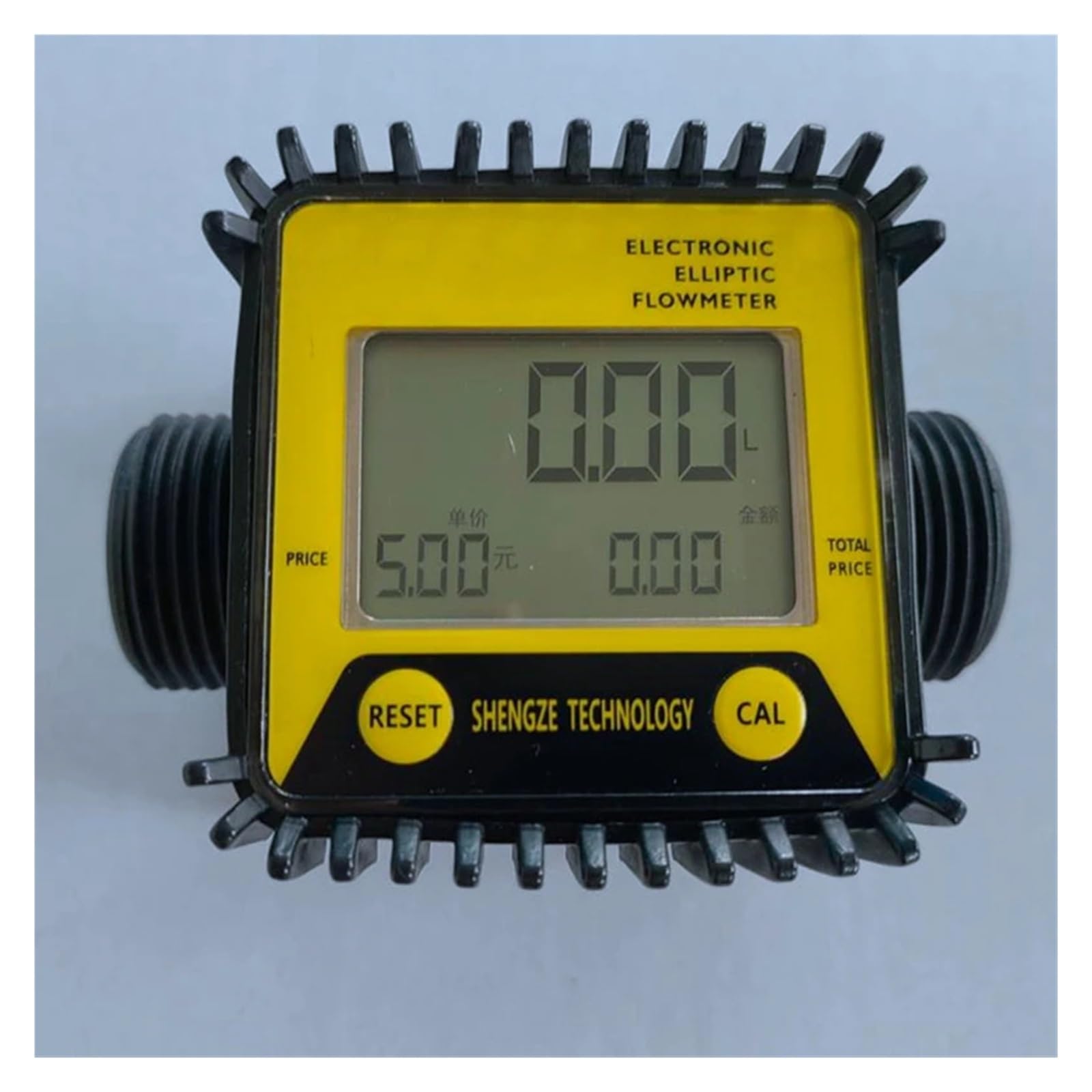 Medidor de flujo digital Caudalímetro Con Pantalla Electrónica K28 For Medir El Caudal De Urea Del Contador De Metanol(Yellow)
