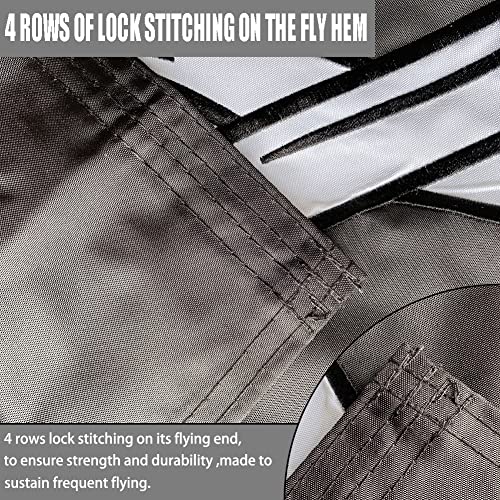 Pirate Jolly Roger Flag Embroidered 3X5 Outdoor Double Sided Heavy Duty Jack Rackham Skull Bones With Cross Knife Flags Banner With 2 Brass Grommets Vivid Colors Waterproof #TOP4