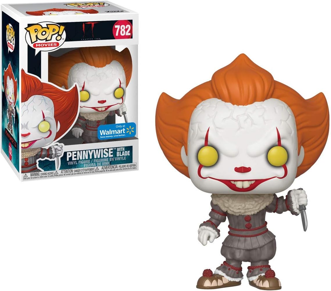 Funko 40632 POP. Vinyl: Movies: IT: Chapter 2 - Pennywise w/Blade Pink Balloonz Balloon 6 Collectible Figure, Multicolour
