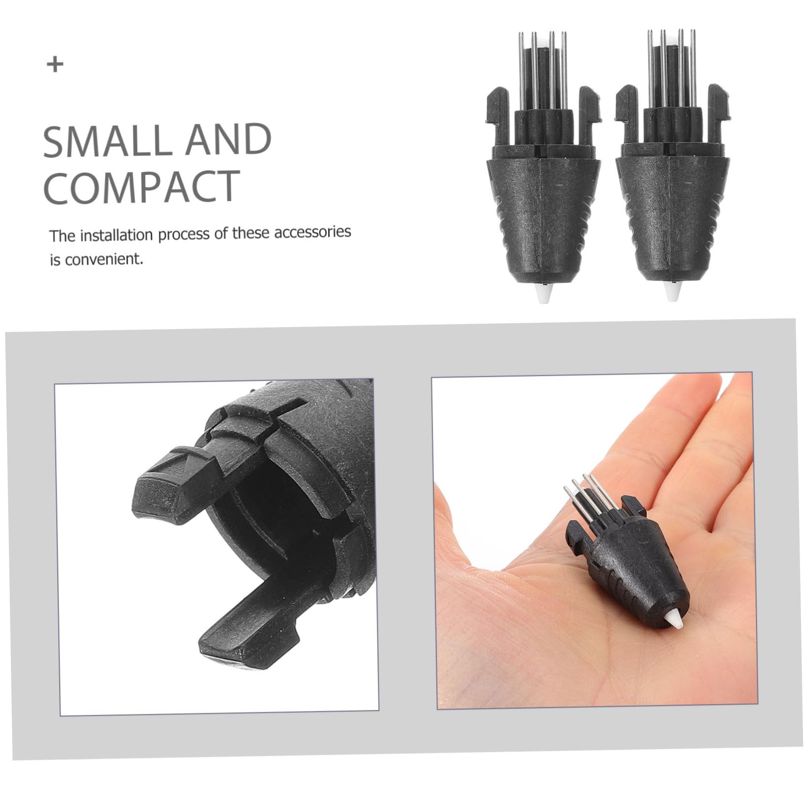 GLEAVI 10 Pièces Accessoires Pour Stylos D'impression Pièces De Têtes De Stylo Pièce De Rechange Accessoire De Remplacement De Stylo D'impression Tête De Rechange 3d Plastique Réparation