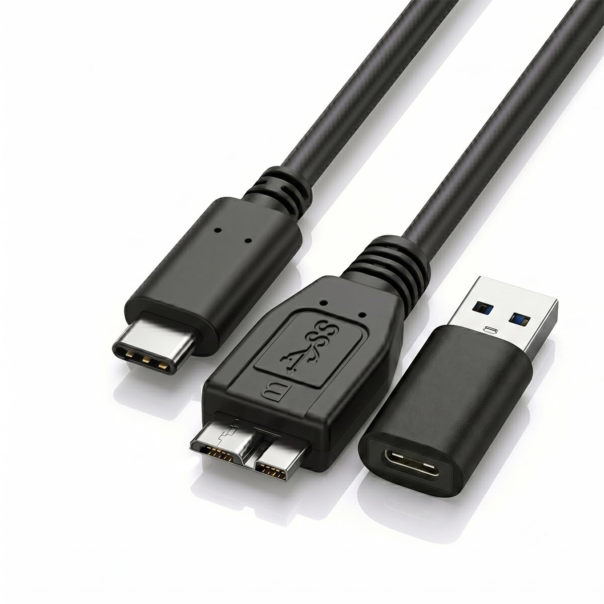 Amazon.com: 2IN1 External Hard Drive Cable 1.6FT,Super Speed Micro