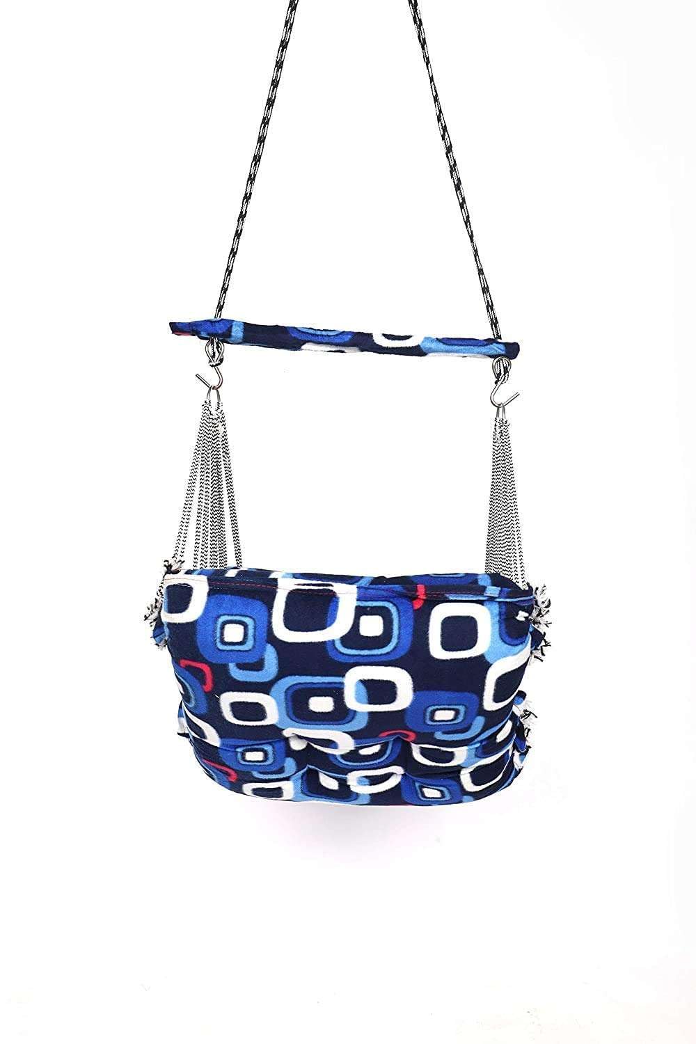PS-New Toy Cotton Swing for Kids Children Folding Washable jhula Hanging Swing Jula with Safety Belt (Multi) 1
