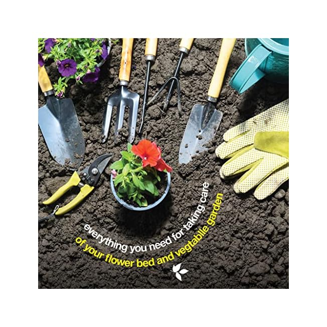 Gardening Tools Set of 10 Heavy Duty Garden Tools Set with Fashion Handbag Durable