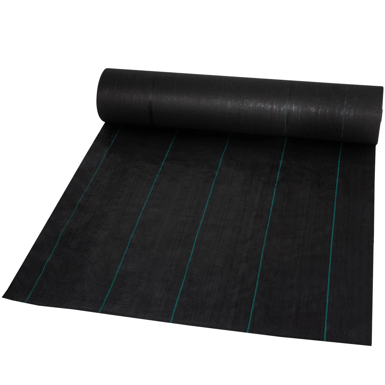 VEVOR Telo Pacciamatura Anti Infestanti, 200g/㎡ PP Barriera di Tessuto per Erbacce Paesaggistico da Giardino Protezione di Suolo UV Tessuto Polietilene 1,2 x 30,5 m, Tessuto Geotessile per Giardino