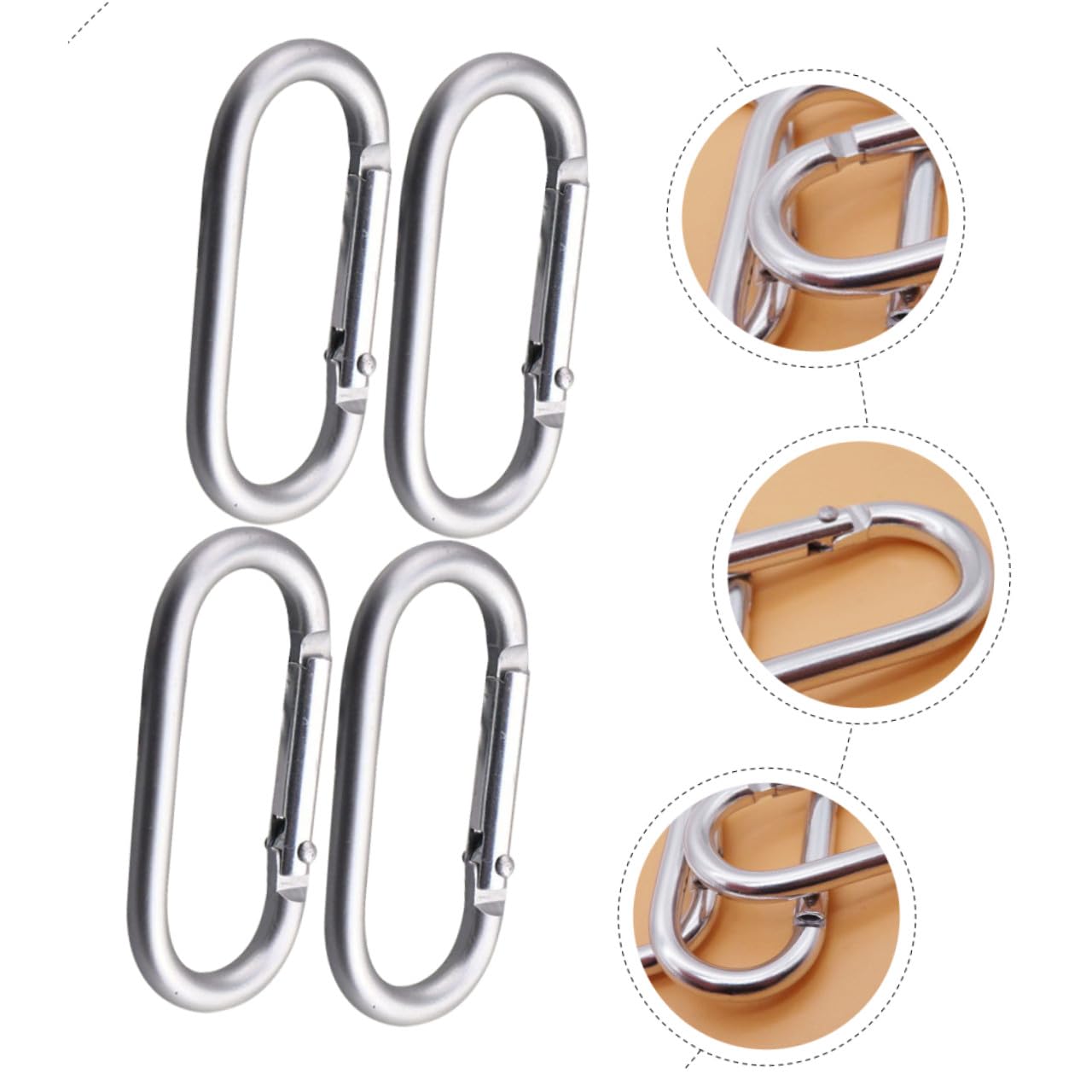 TOYANDONA Abrazaderas Metálicas para Mochilas Mosquetones De Resistente para Acampar para Botellas Y Accesorios De Exterior