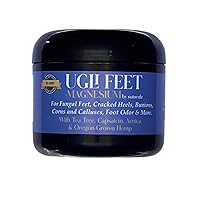 Vista 1 de Ugli Pies + Magnesio de Naturulz con árbol de té, capsaicina y árnica. Exfoliante calmante de magnesio para pies Fórmula 'NO JUNK' rica en magnesio