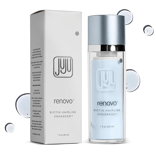 Renovo Biotin - Suero para el crecimiento del cabello, 1 onza líquida, suero de biotina para el crecimiento del cabello para mujeres, sin fragancia,