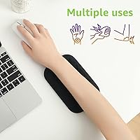 Vista 6 de Almohadilla ergonómica para reposamuñecas y codos para escritorio con espuma viscoelástica y base antideslizante, alivia el dolor de codo