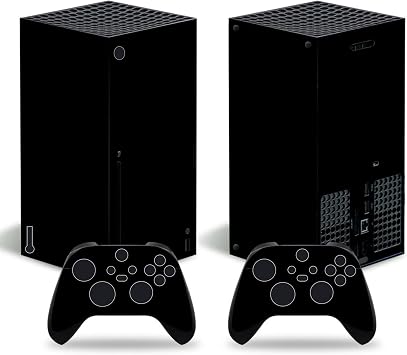Sticker Wrap Vinyl Decal Compatible with Xbox Series X Console Black