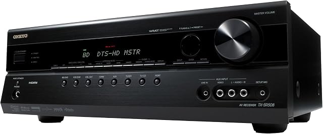 Onkyo TX-SR508 7.1-Channel Home Theater Receiver (Black) (Discontinued by Manufacturer)