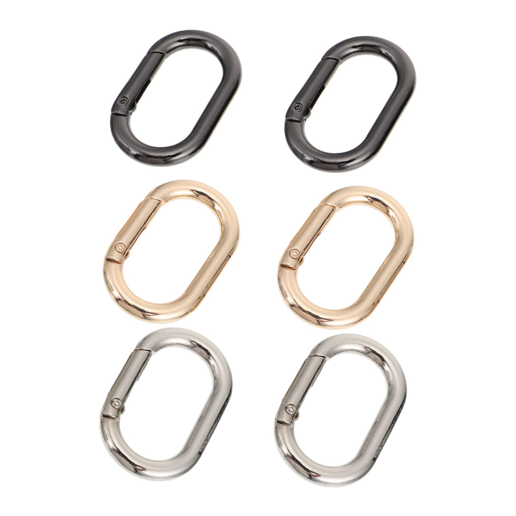 VICASKY 6Pcs Durable Clips Spring Snap Hooks for Backpacks Handbags Dog Leashes Lightweight Quick Link Clips for Daily Use