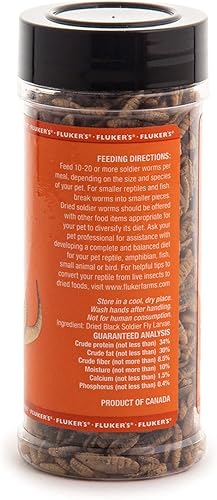 Miniatura 50 de Fluker's Grillos liofilizados, ideales para reptiles, pájaros y peces, llenos de proteínas y nutrientes esenciales, 1.2 onzas